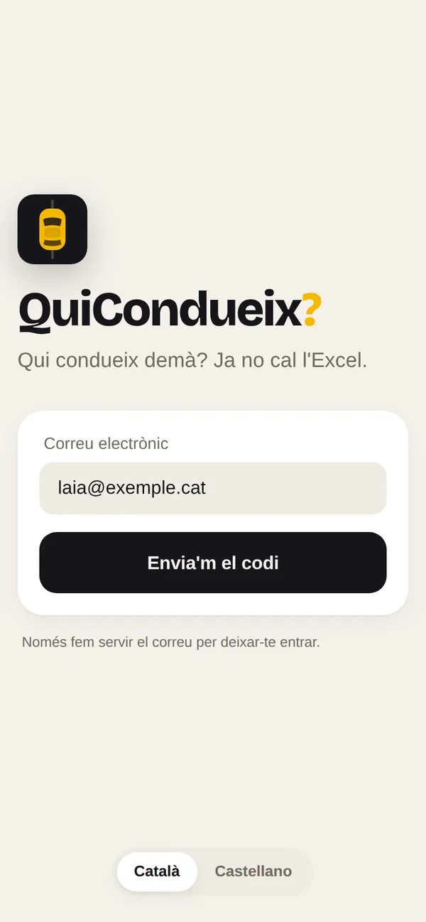 1. Escriu el teu correu